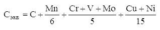 C_���=C+Mn/6+(Cr+V+Mo)/5+(Cu+Ni)/15